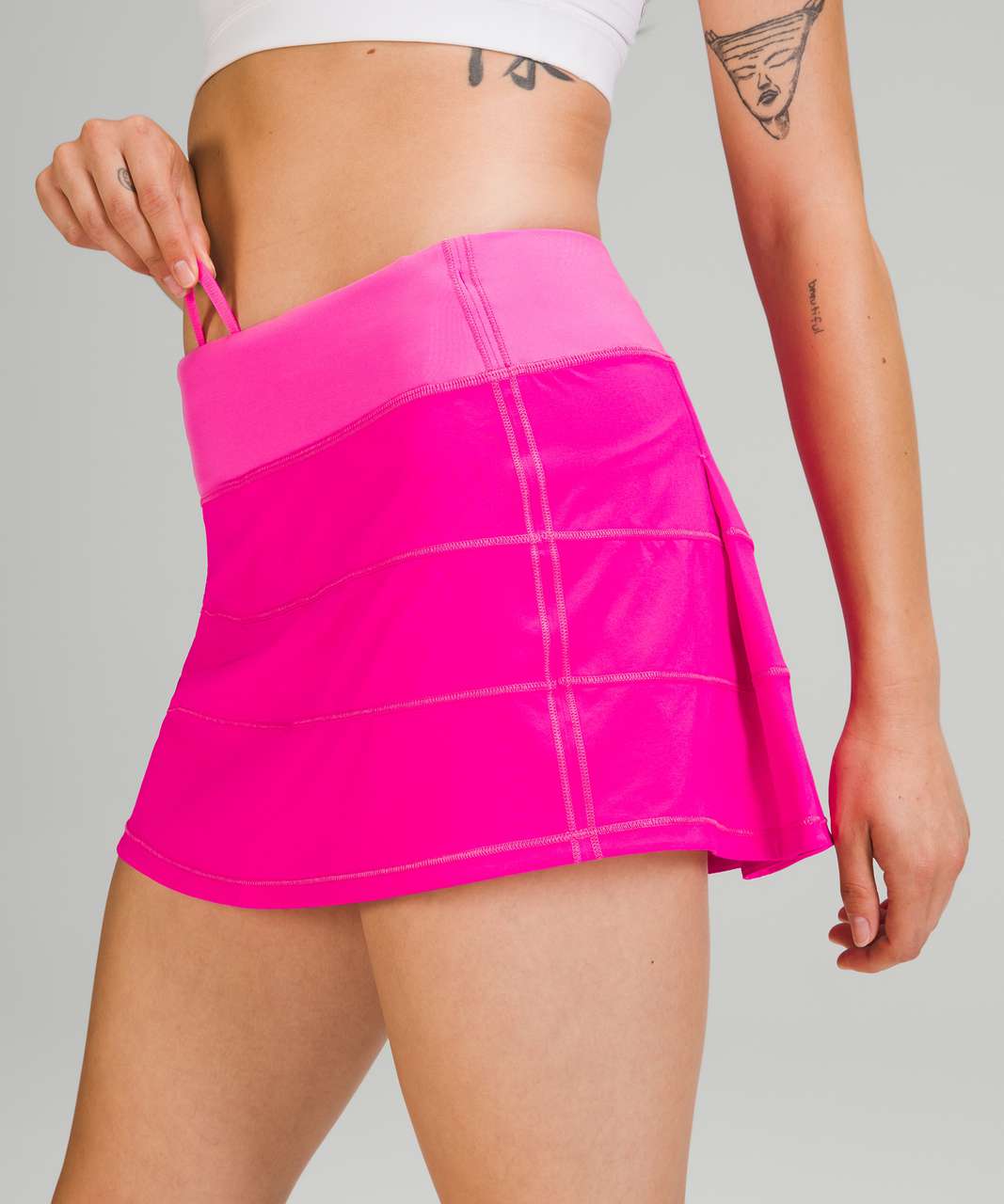 Lululemon Athletica Pace Rival Mid-Rise Skirt (Hyper Flow Pink