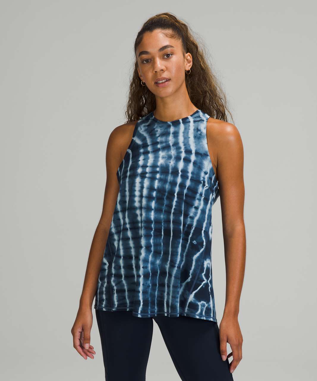 Lululemon All Tied Up Tank Top - Shibori Square Ocean Air True Navy