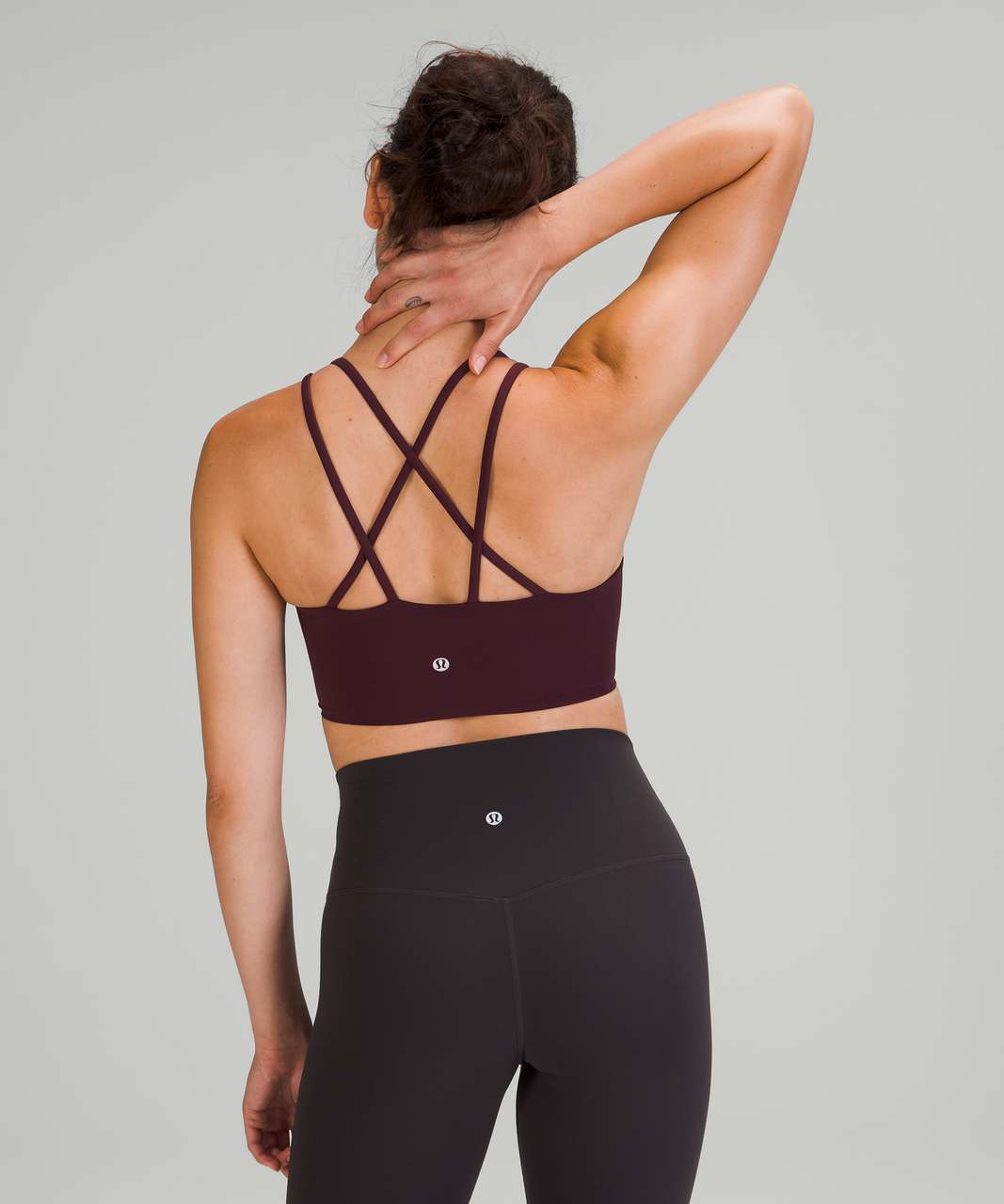 Lululemon Energy Bra Long Line Ribbed *Medium Support, B–D Cup - Cassis -  lulu fanatics