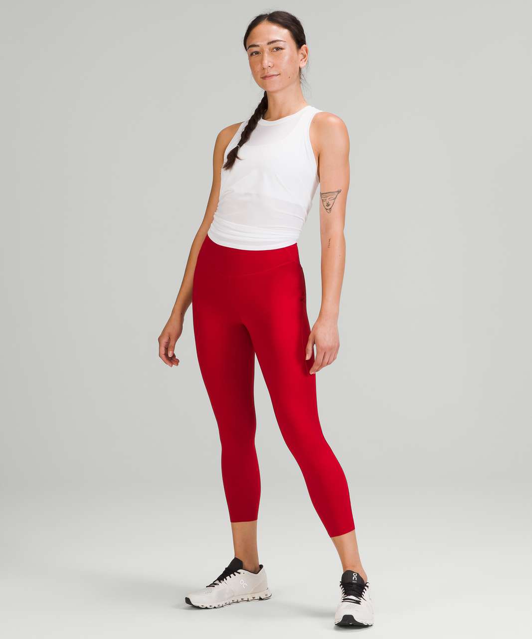 Lululemon Base Pace High-Rise Crop 23" - Dark Red