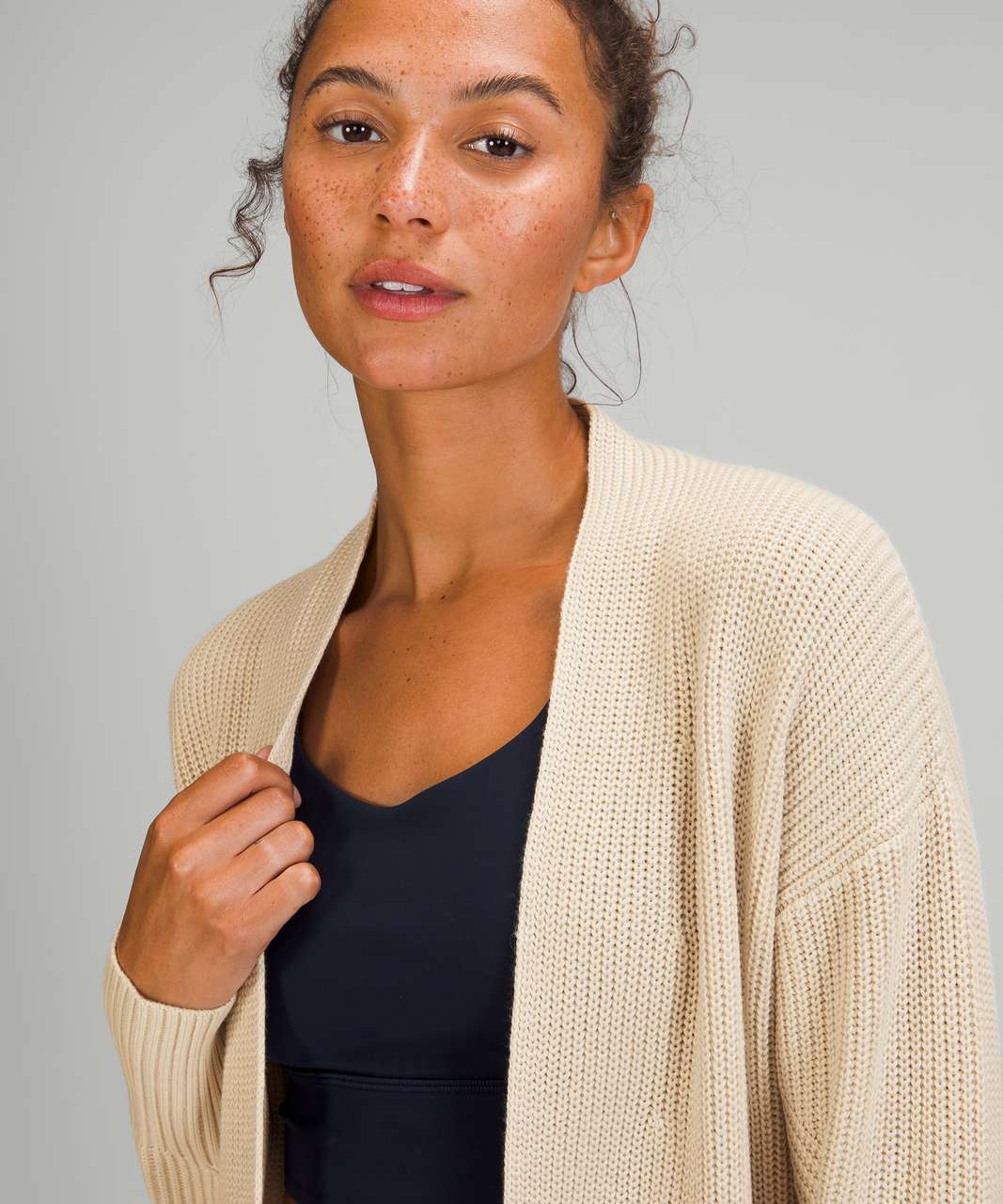 Lululemon Cashlu Sweater Wrap - White Opal - lulu fanatics