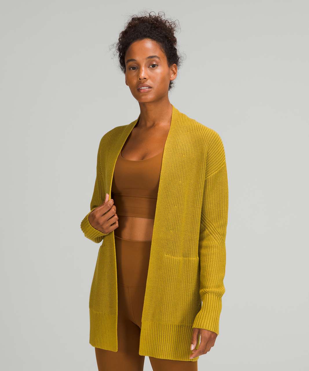 Lululemon Cashlu Sweater Wrap - Auric Gold