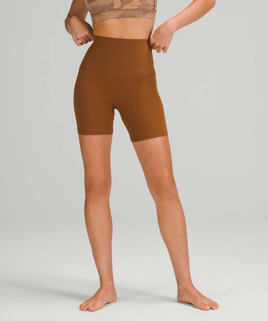 Lululemon Align Super-High Rise Short 6" - Copper Brown