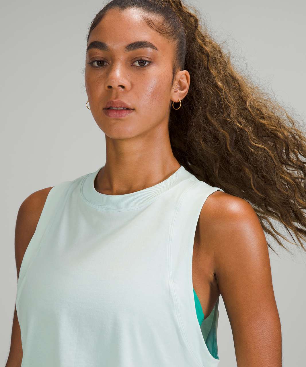 Lululemon All Yours Crop Tank Top - Delicate Mint