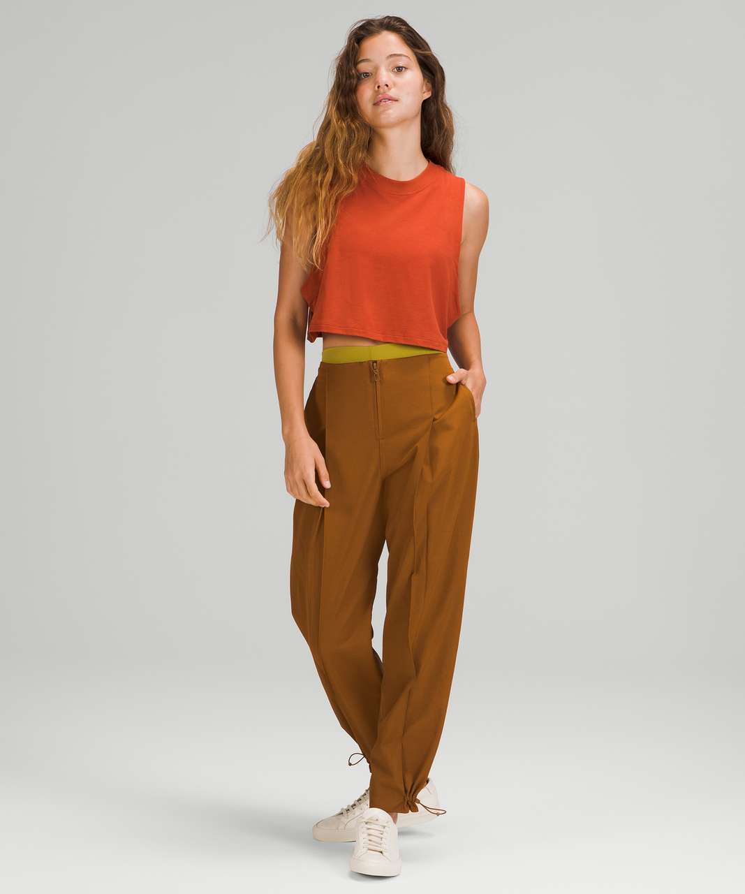 Lululemon All Yours Crop Tee - Brown Earth - lulu fanatics