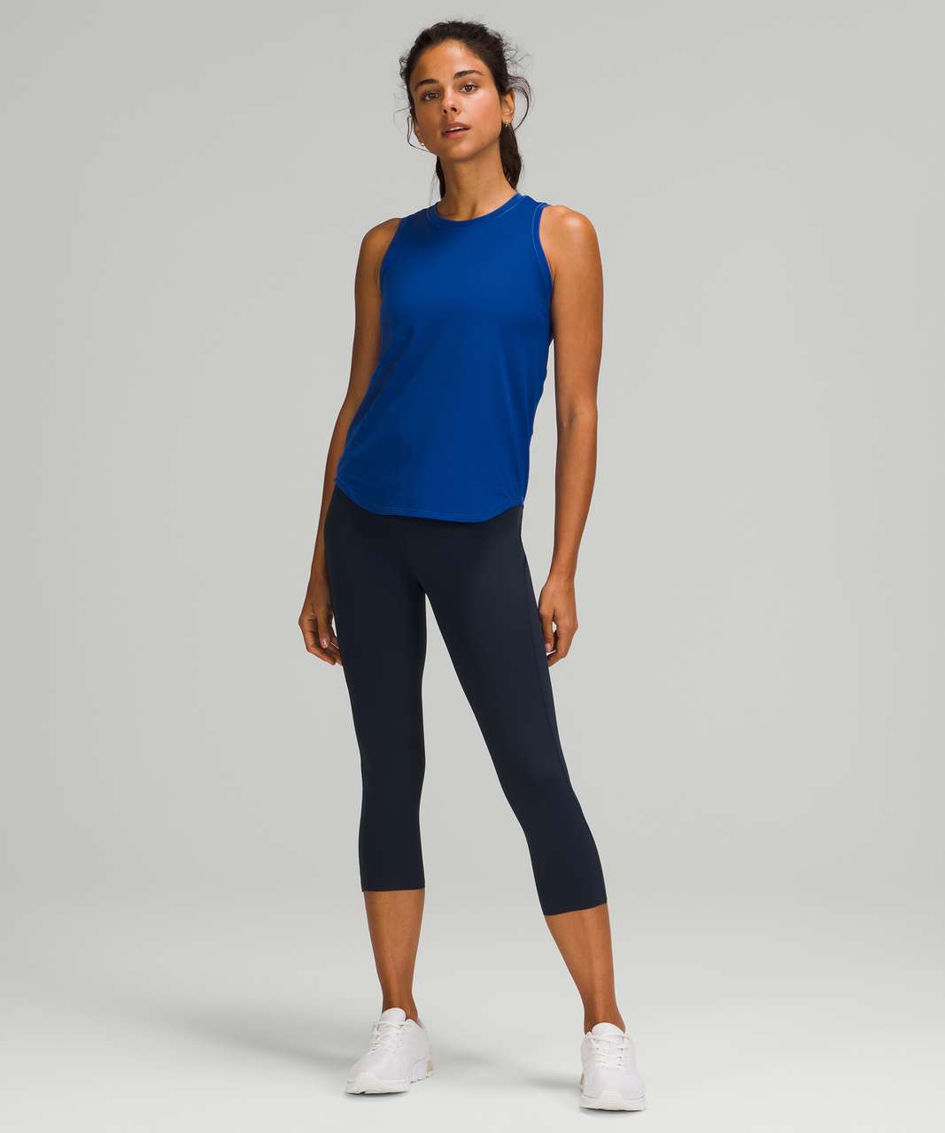 LULULEMON HOLD & Let Flow Tank Women Blue Sleeveless Top Training Size 10  $34.00 - PicClick AU