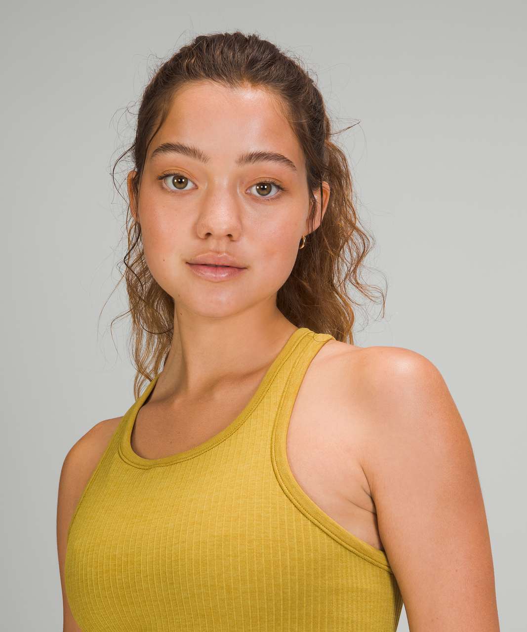 Lululemon Ebb To Street Racerback Crop Tank Top - Auric Gold