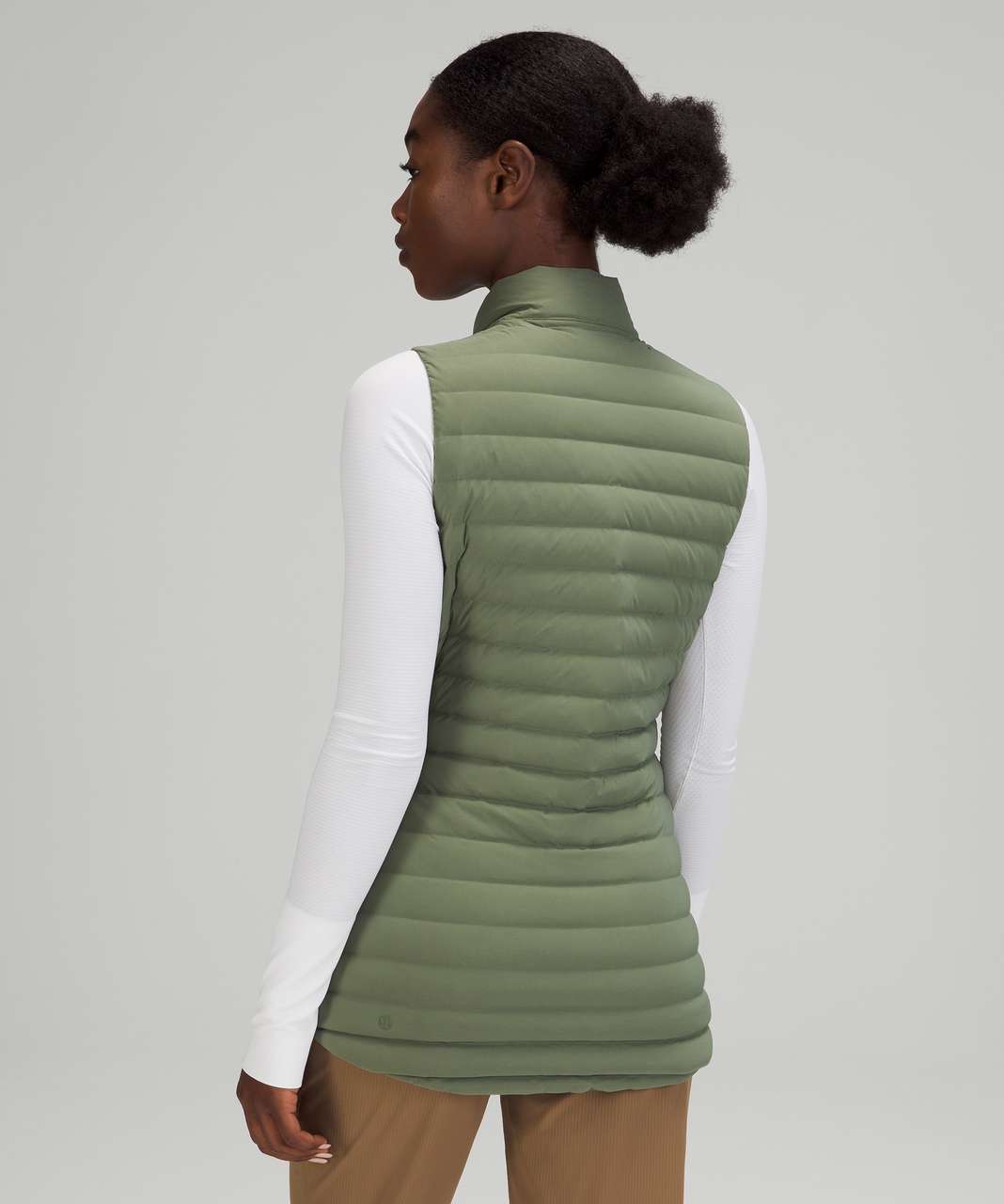 Lululemon Pack It Down Vest - Green Twill