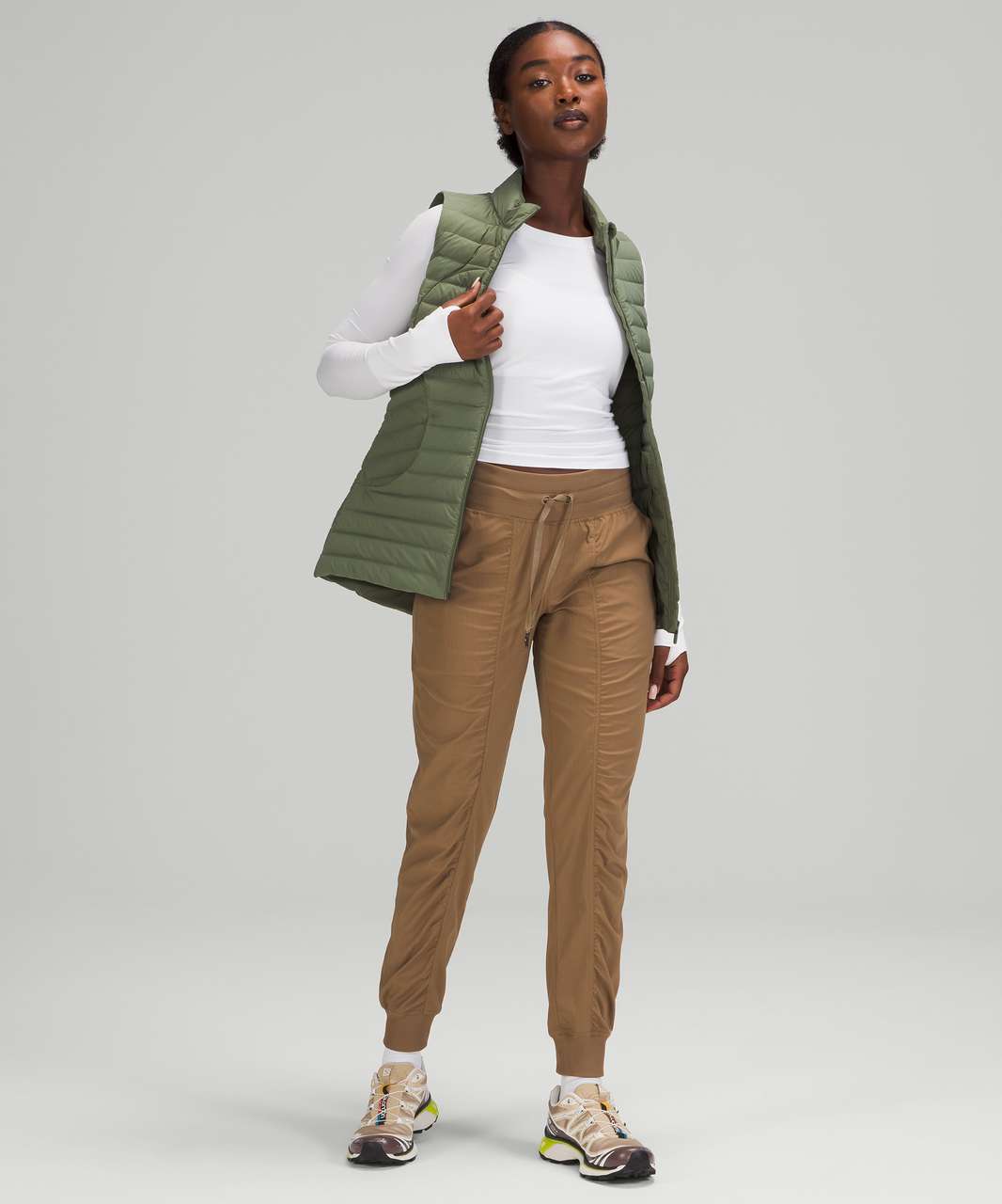 Lululemon Pack It Down Vest - Green Twill