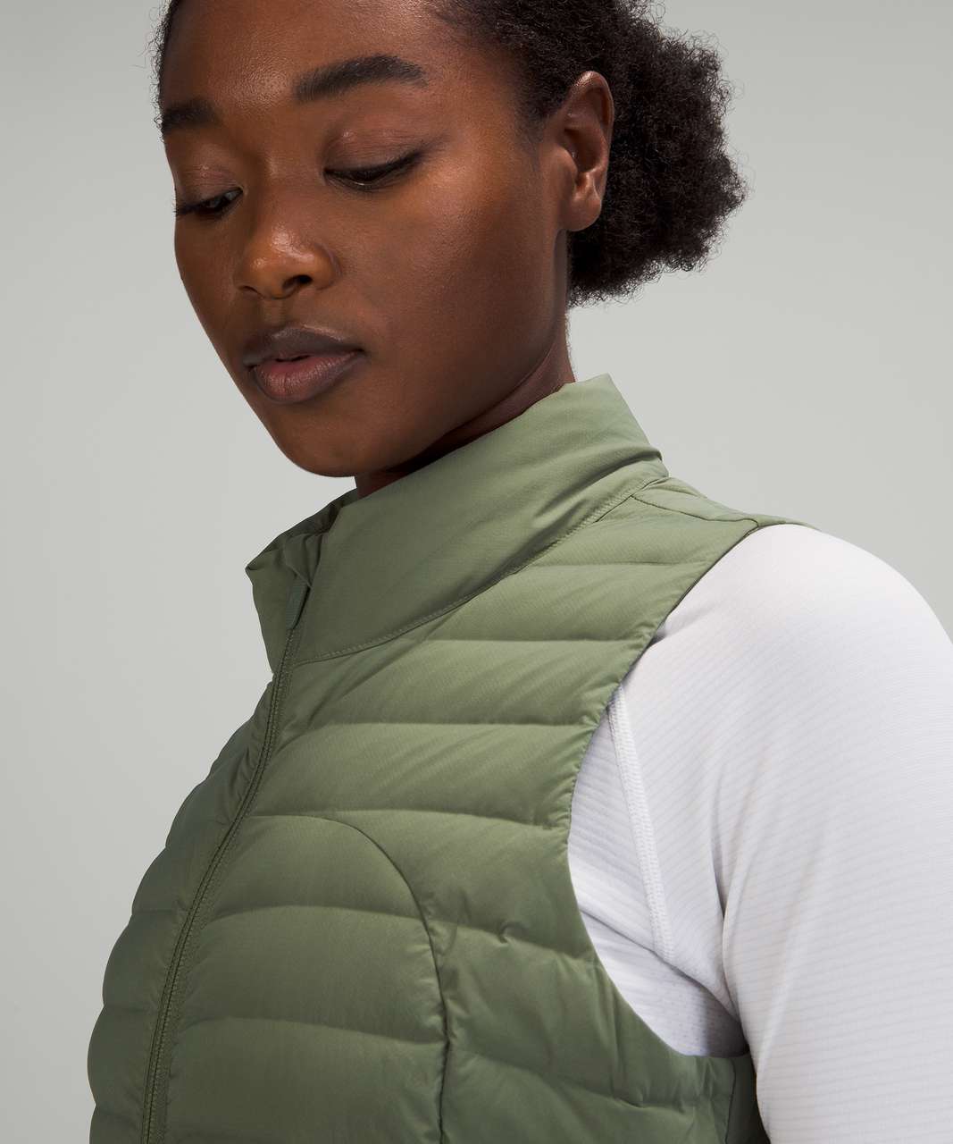 Lululemon Pack It Down Vest - Green Twill