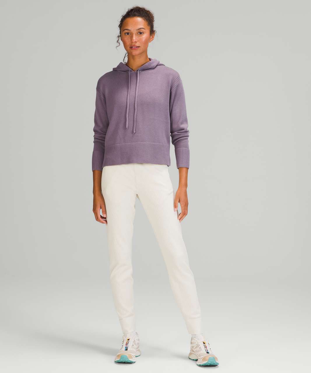 Lululemon Double Knit Sweater Hoodie - Dusky Lavender