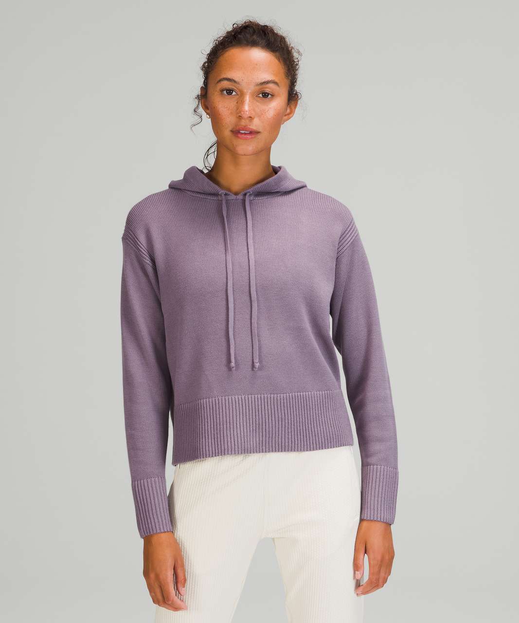 Lululemon Double Knit Sweater Hoodie - Dusky Lavender