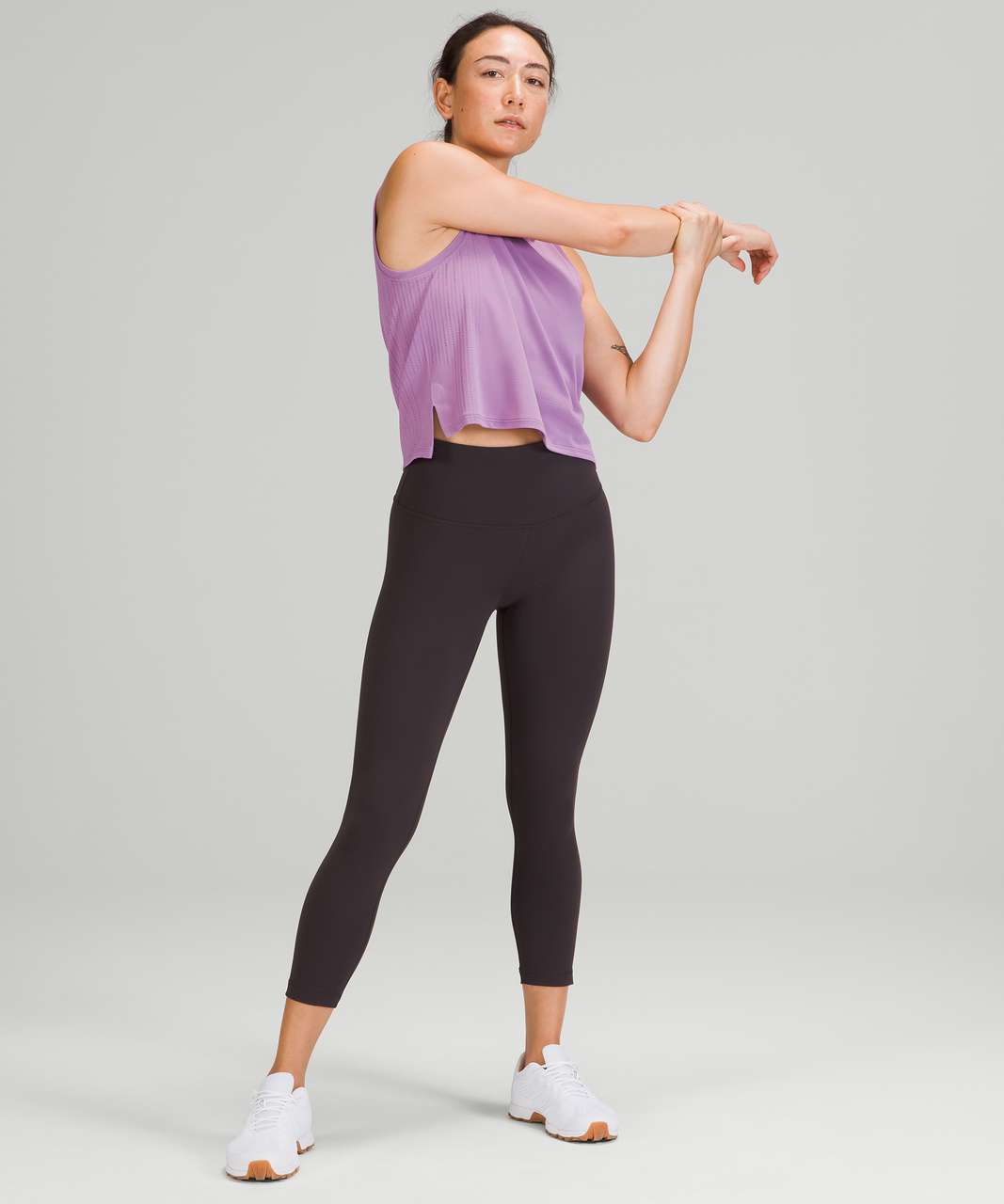 Purple Seamless Leggings - Wisteria Purple