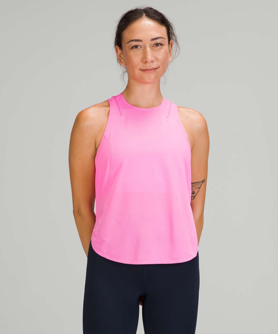 Lululemon Lightweight Run Kit Tank Top - Pow Pink Light