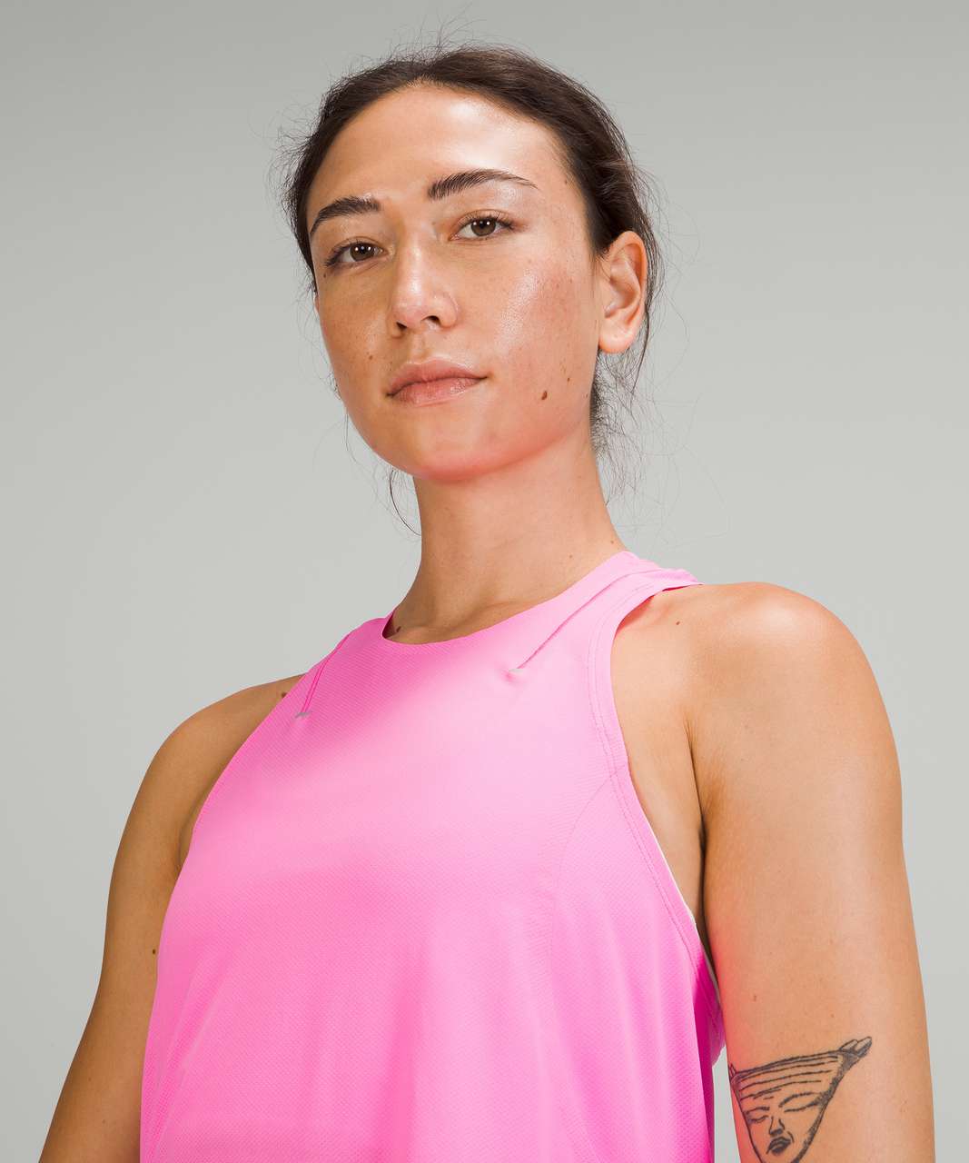 Lululemon Lightweight Run Kit Tank Top - Pow Pink Light