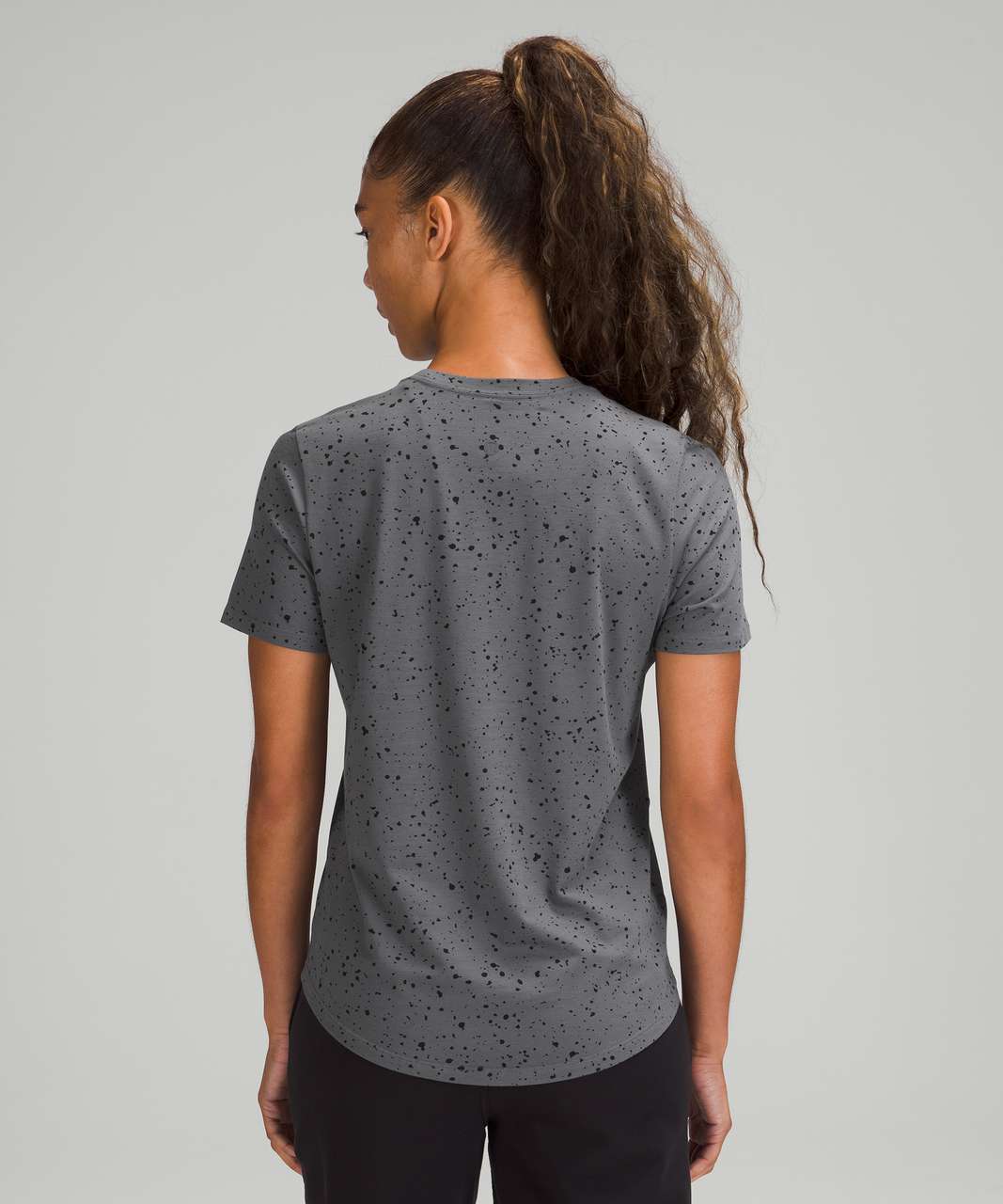 Lululemon Love Crew Short Sleeve T-Shirt *Splatter - Revitalize Splatter Anchor Black