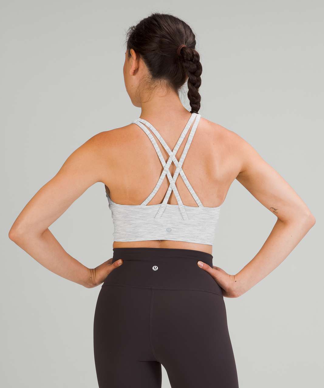 Lululemon Energy Bra High-Neck Longline Zip Special Edition *Medium  Support, B–D Cups - Wee Are From Space Nimbus Battleship - lulu fanatics