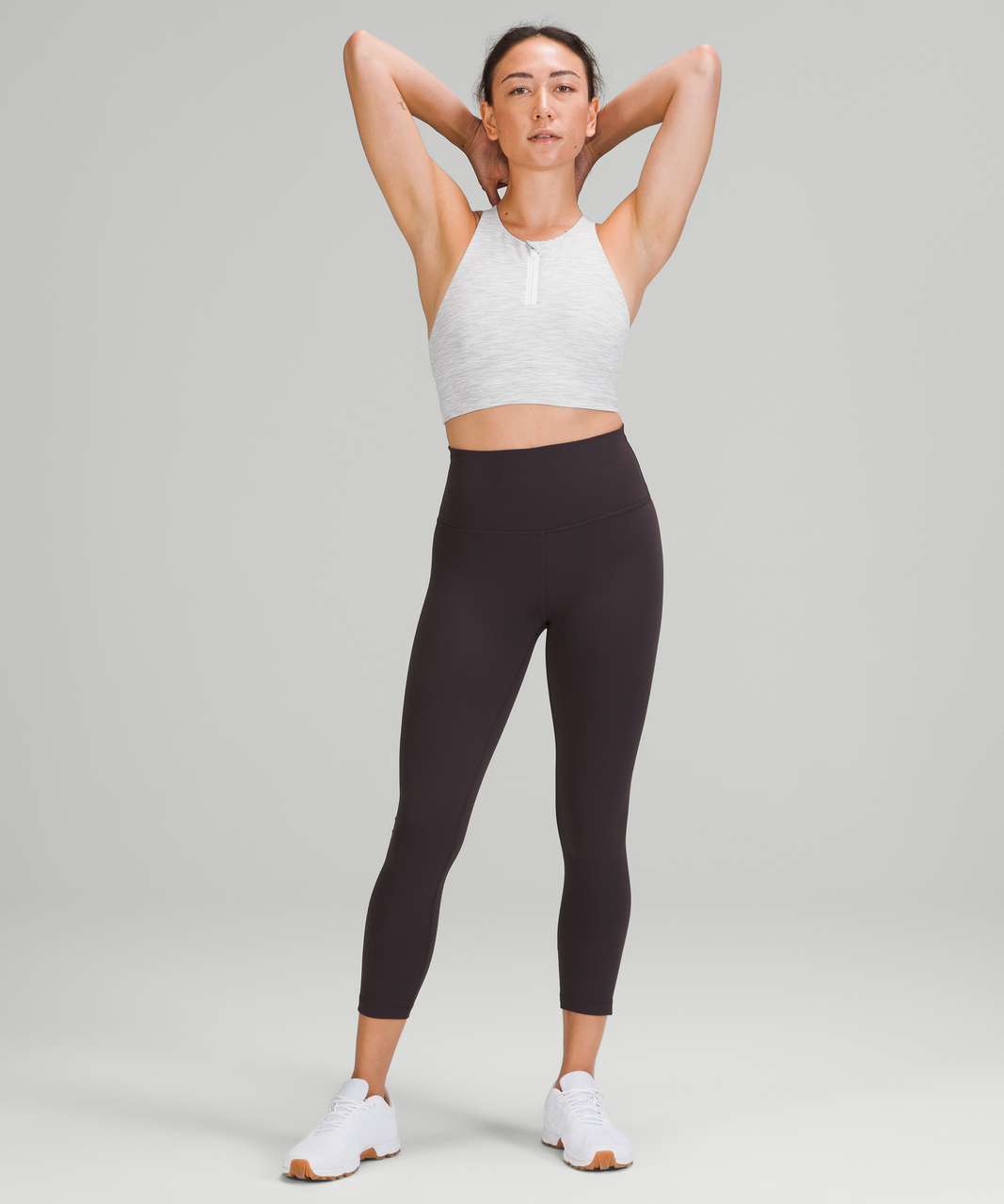 Lululemon Energy Bra High-Neck Longline Zip Special Edition *Medium Support, B–D Cups - Wee Are From Space Nimbus Battleship
