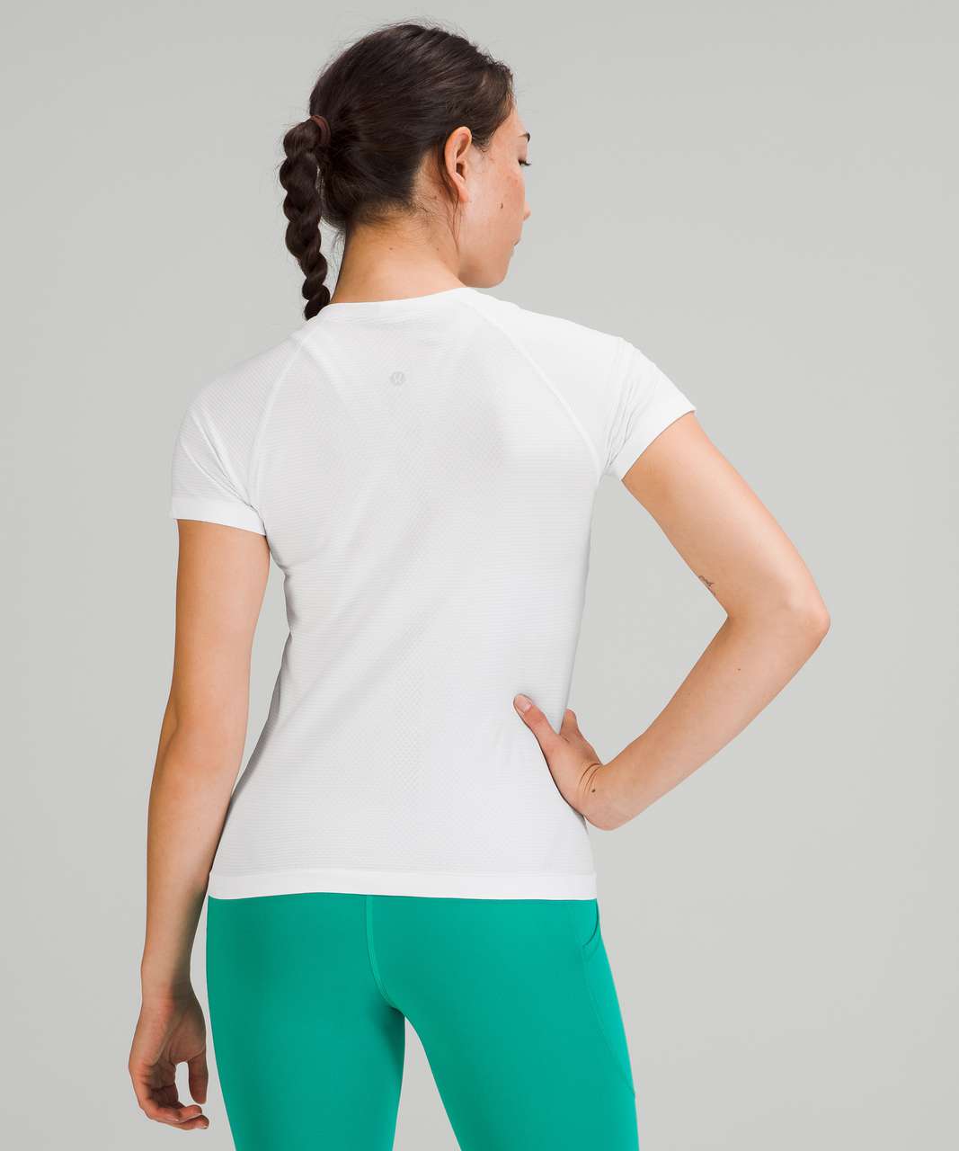 Lululemon Swiftly Tech Short Sleeve Shirt 2.0 *Race Length - White / White  - lulu fanatics