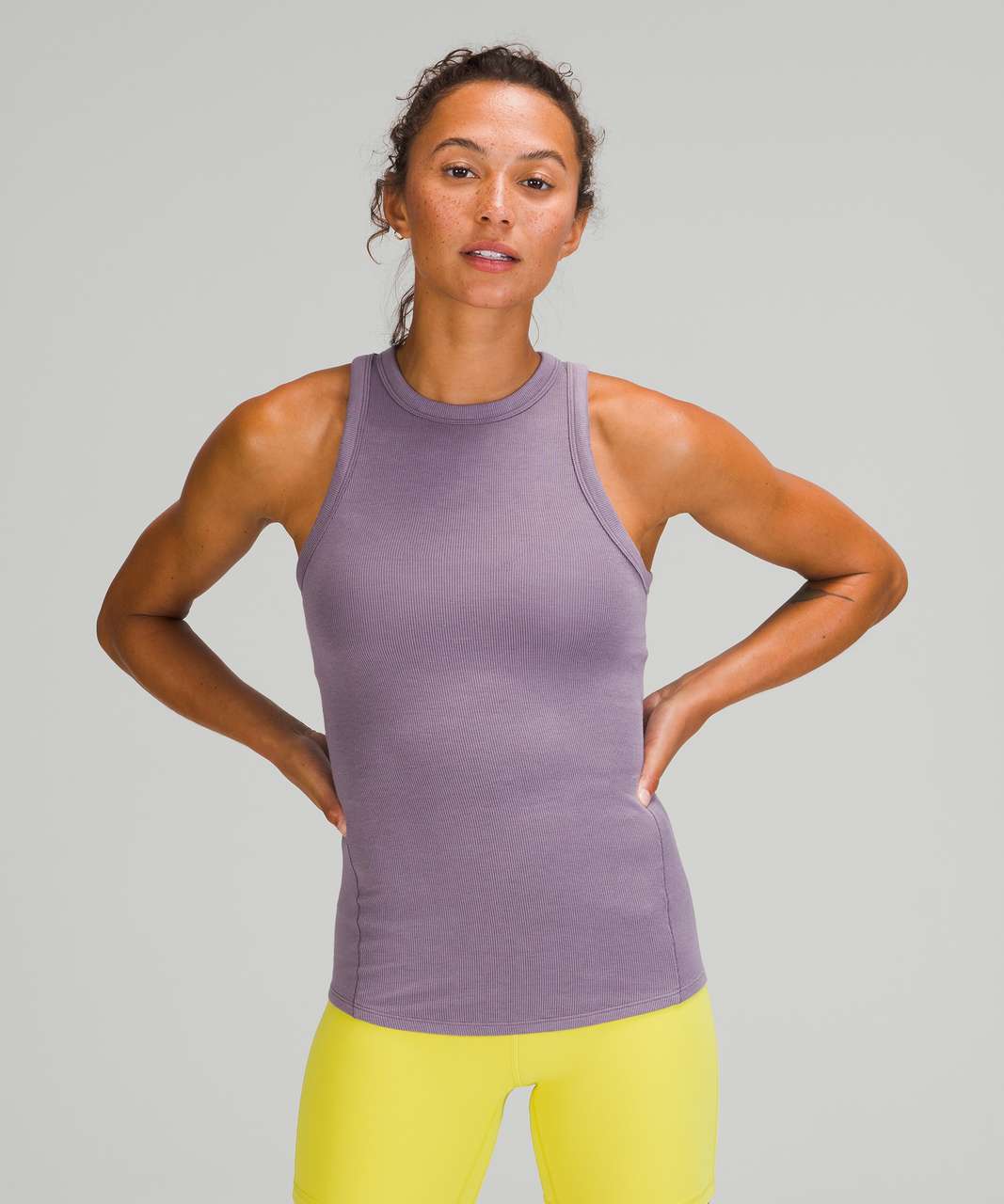 Seriously love this top! Hold Tight Tank in Dusky Lavender (8) and