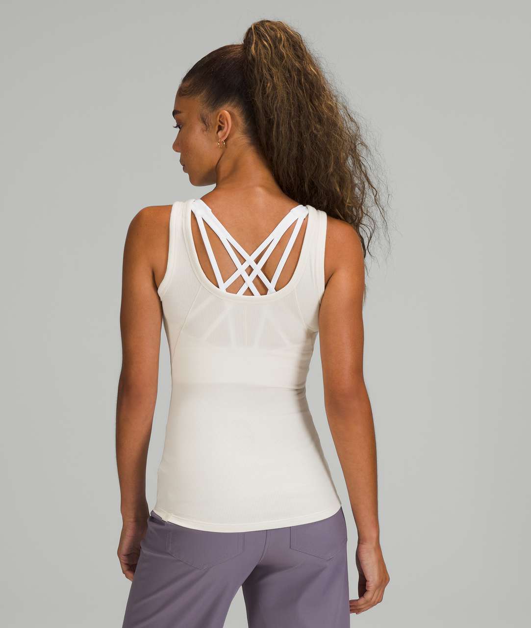 Lululemon Hold Tight Scoop Neck Tank Top - White Opal
