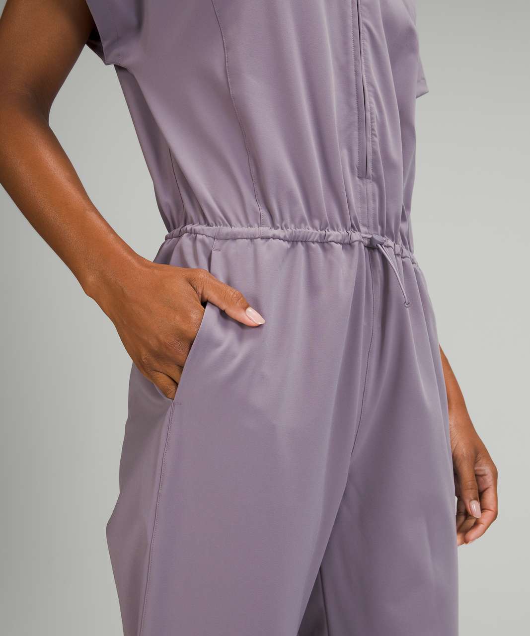 Lululemon Stretch Travel Woven Jumpsuit - Dusky Lavender - lulu