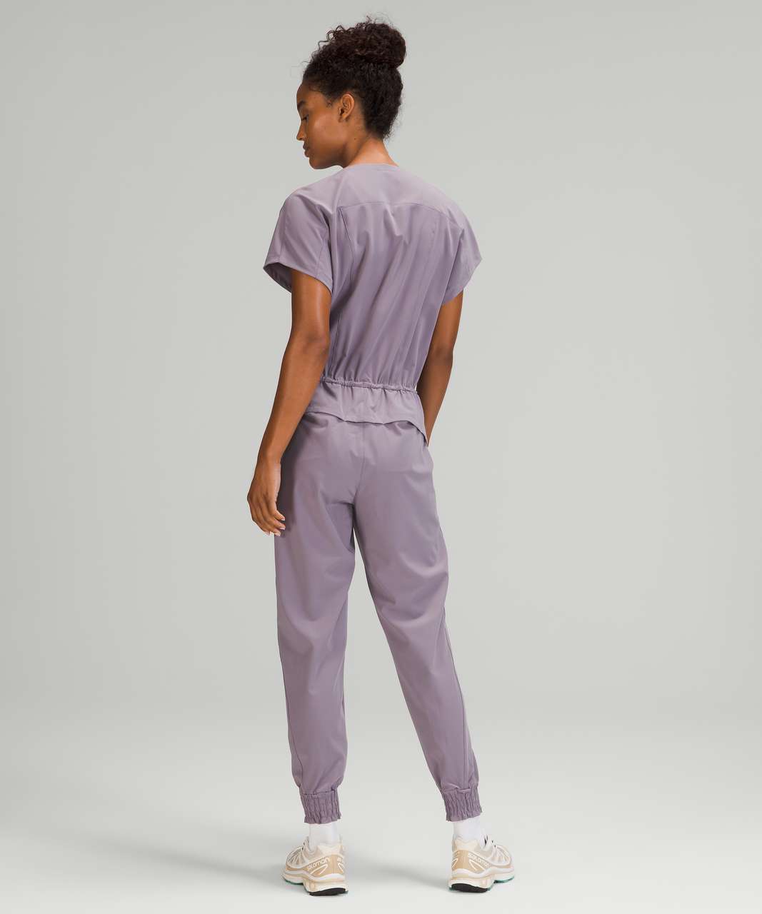 Lululemon Stretch Travel Woven Jumpsuit - Dusky Lavender