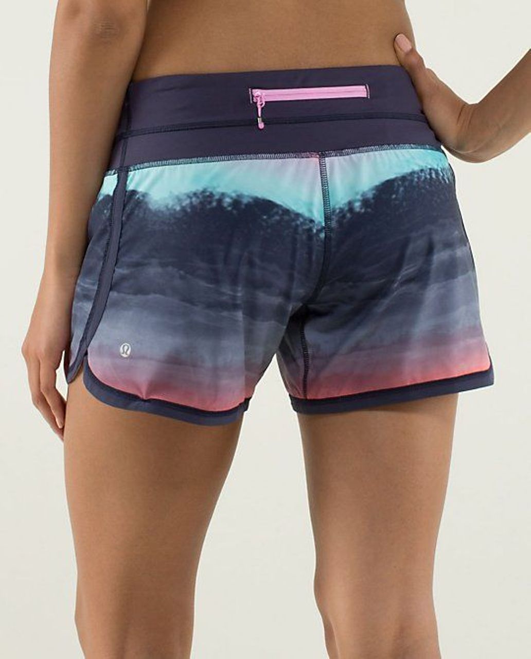 Lululemon Groovy Run Short - Beachscape / Cadet Blue