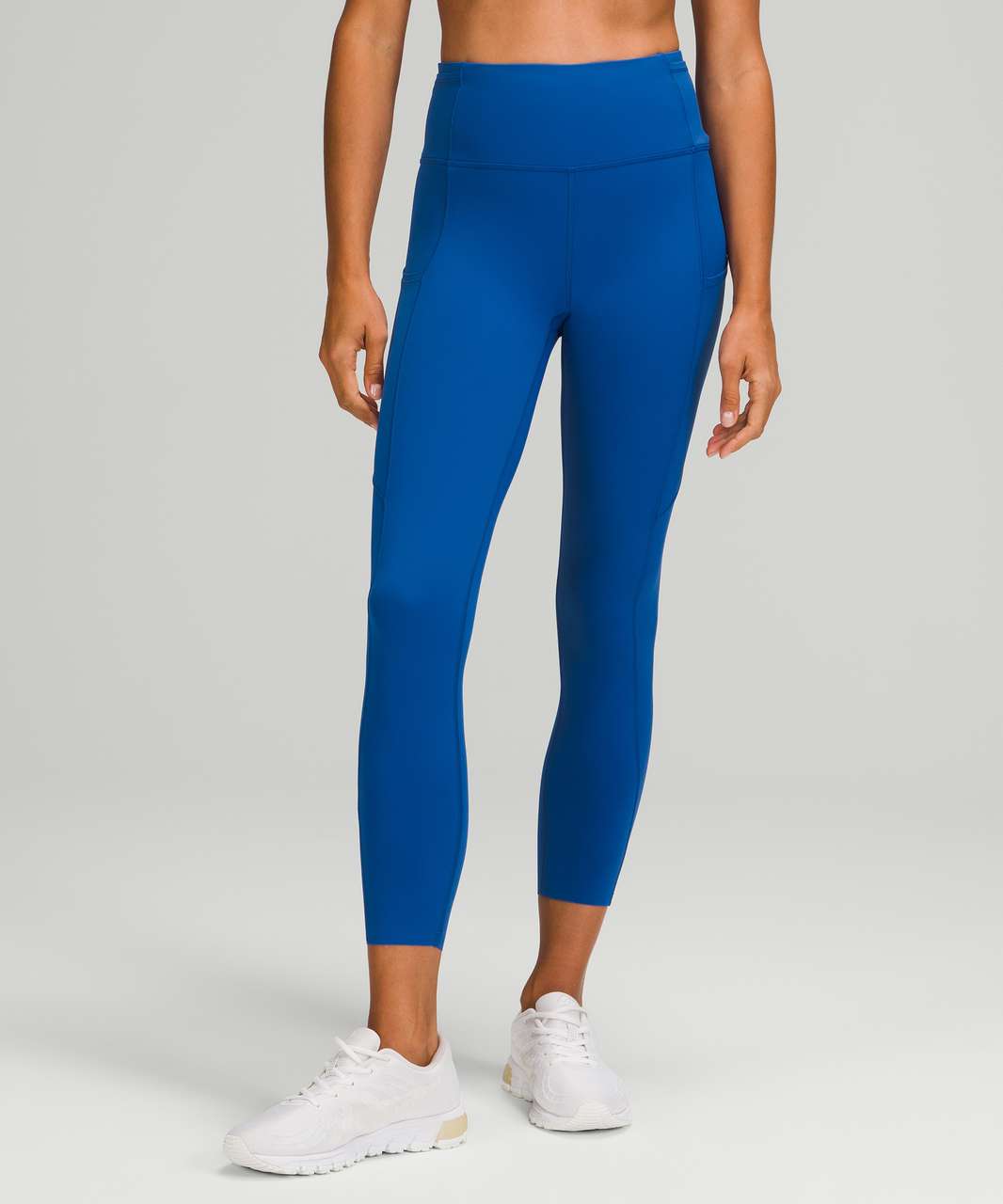 Lululemon Fast and Free Tight 25 *Nulux - City Grit White Blue Fog - lulu  fanatics