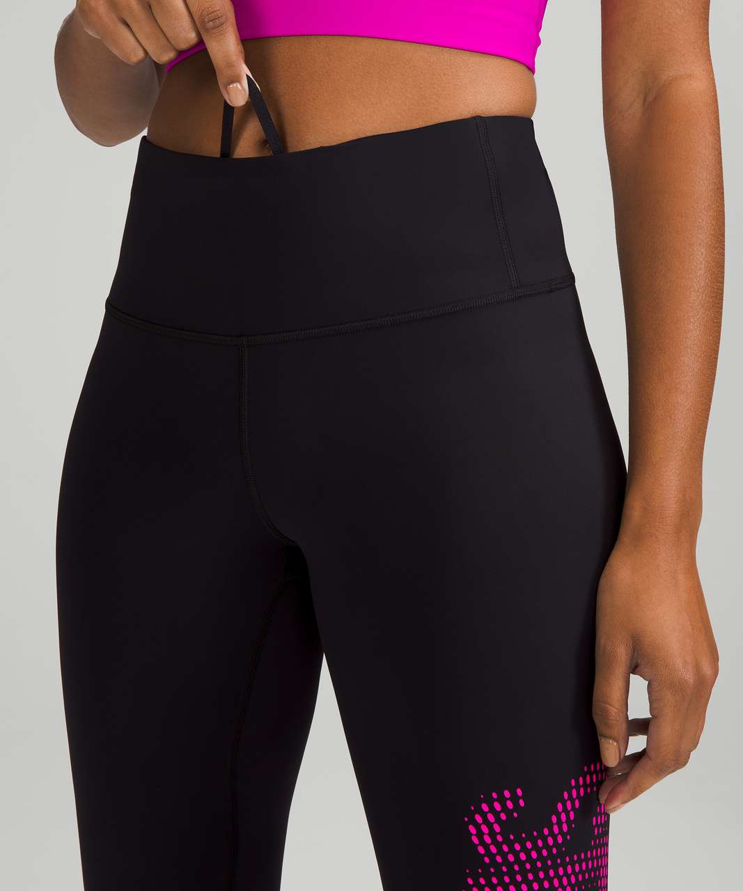 Lululemon Speed Wunder Tight *Asym - Free Spirit Ice Grey Black / Black -  lulu fanatics