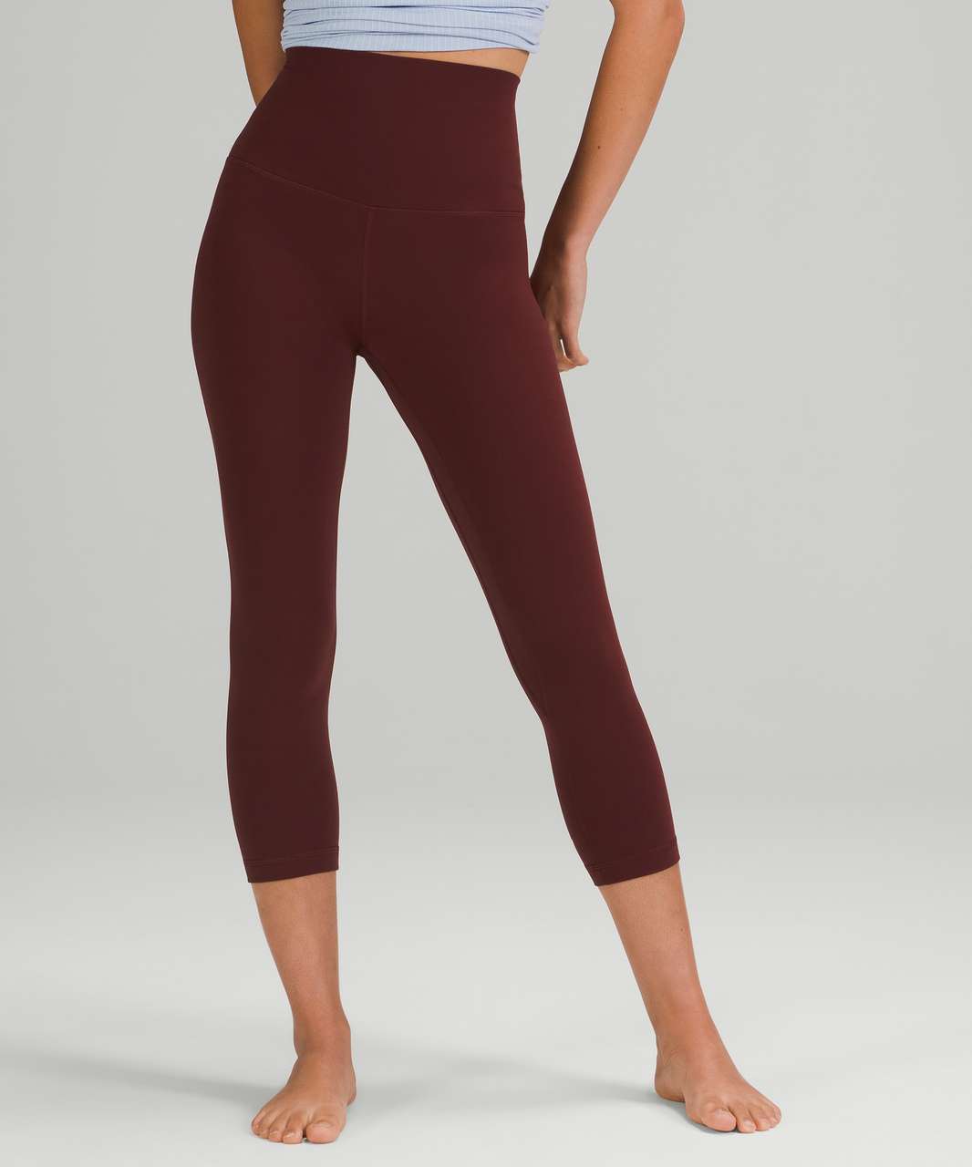 Lululemon Align Super-High-Rise Crop 21" - Red Merlot