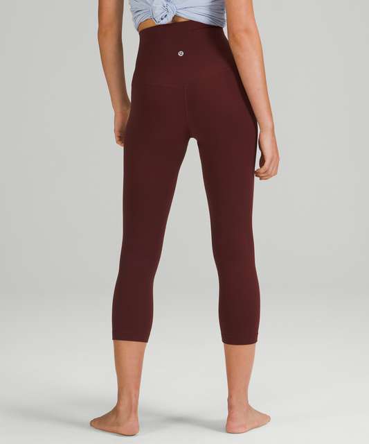 Lululemon Align Super-High-Rise Crop 21 - Vivid Plum - lulu fanatics