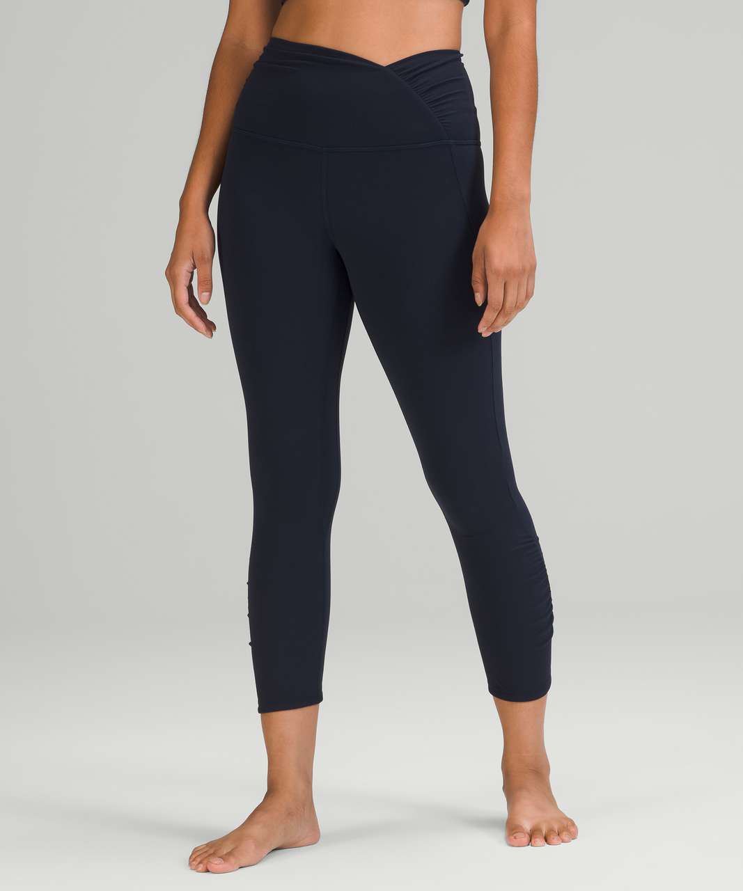 Lululemon Align High-Rise Ruched Waist Crop 22" - True Navy