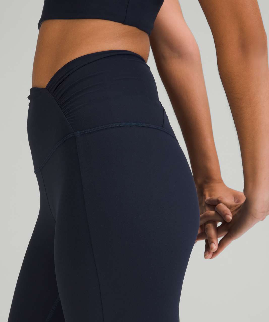 Lululemon Align High-Rise Ruched Waist Crop 22" - True Navy