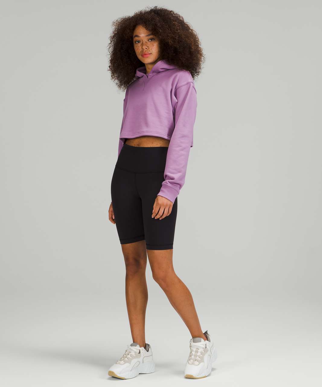 Lululemon All Yours Cropped Hoodie - Wisteria Purple