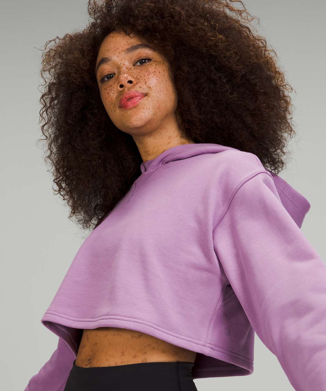 Lululemon All Yours Cropped Hoodie Wisteria Purple lulu fanatics