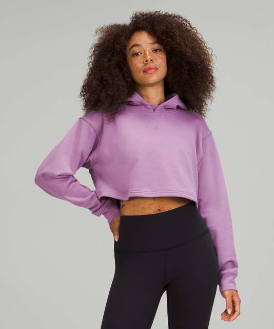 Lululemon All Yours Cropped Hoodie - Sonic Pink - lulu fanatics