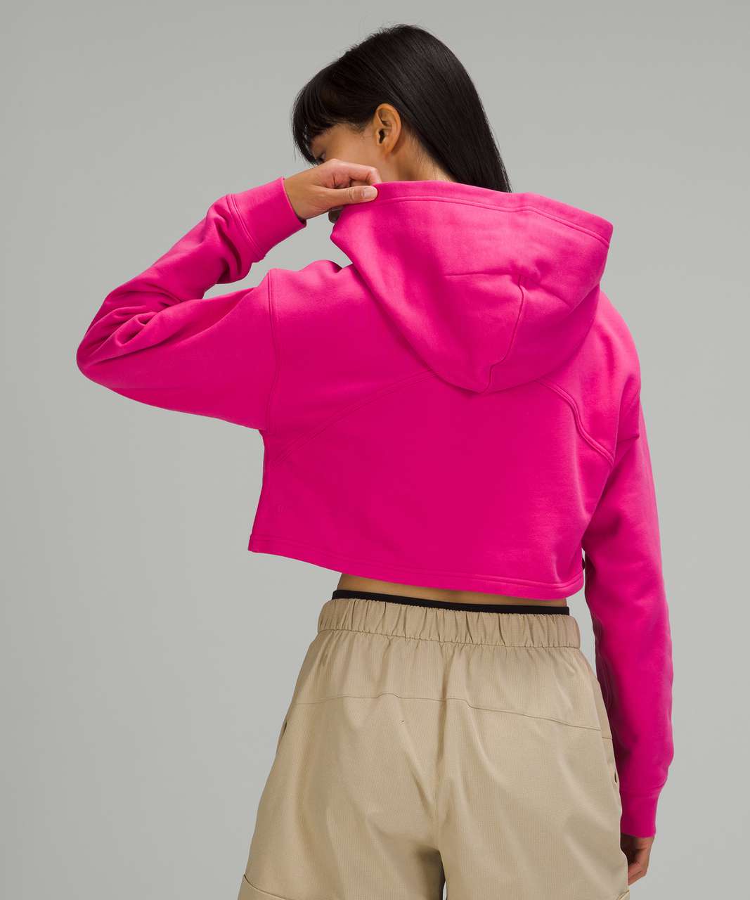 Lululemon All Yours Cropped Hoodie - Sonic Pink - lulu fanatics