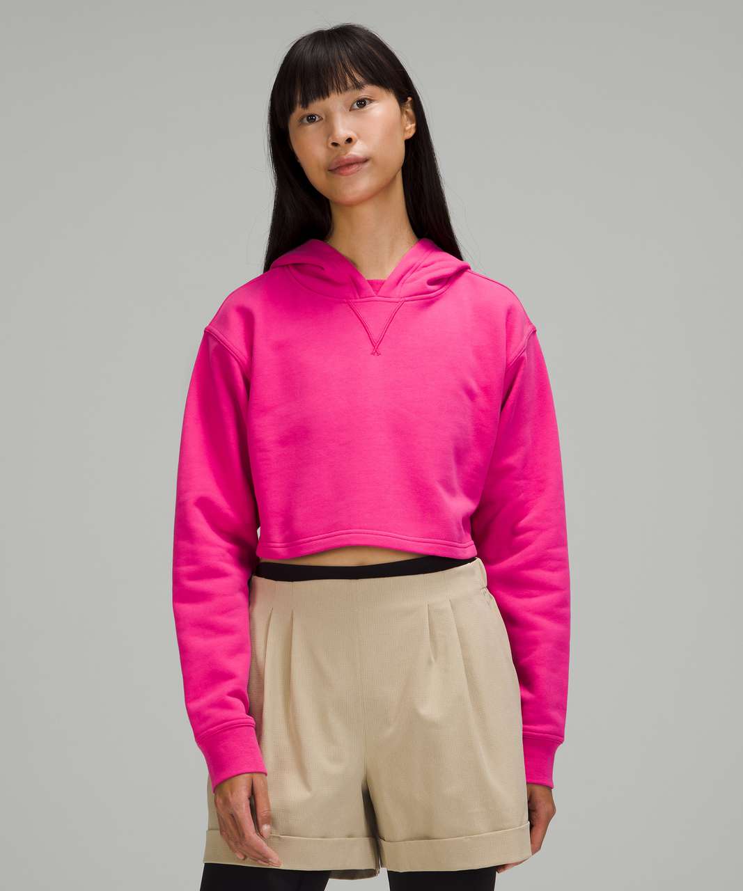 Lululemon All Yours Cropped Hoodie - Sonic Pink