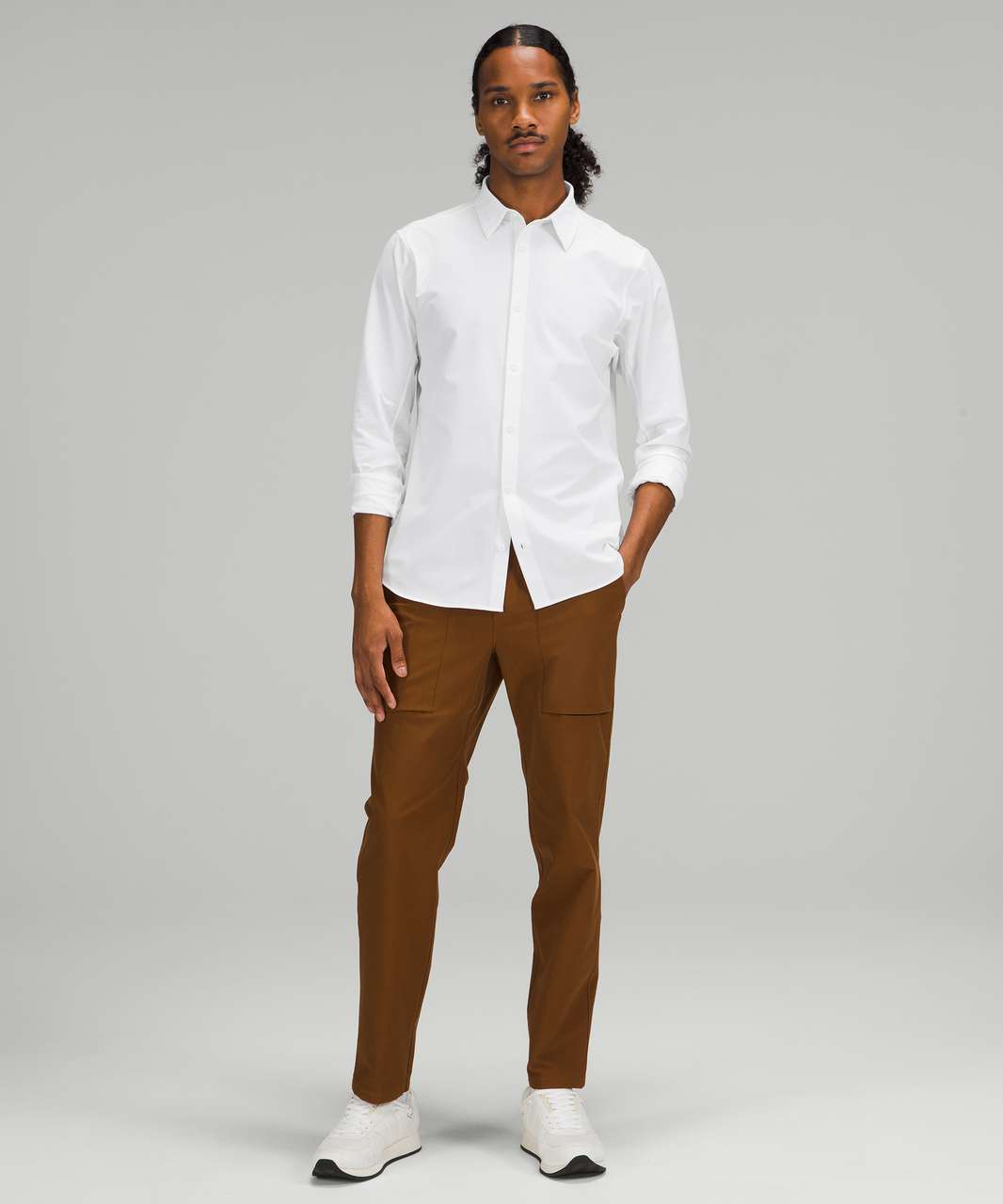 Lululemon New Venture Long Sleeve Shirt - White