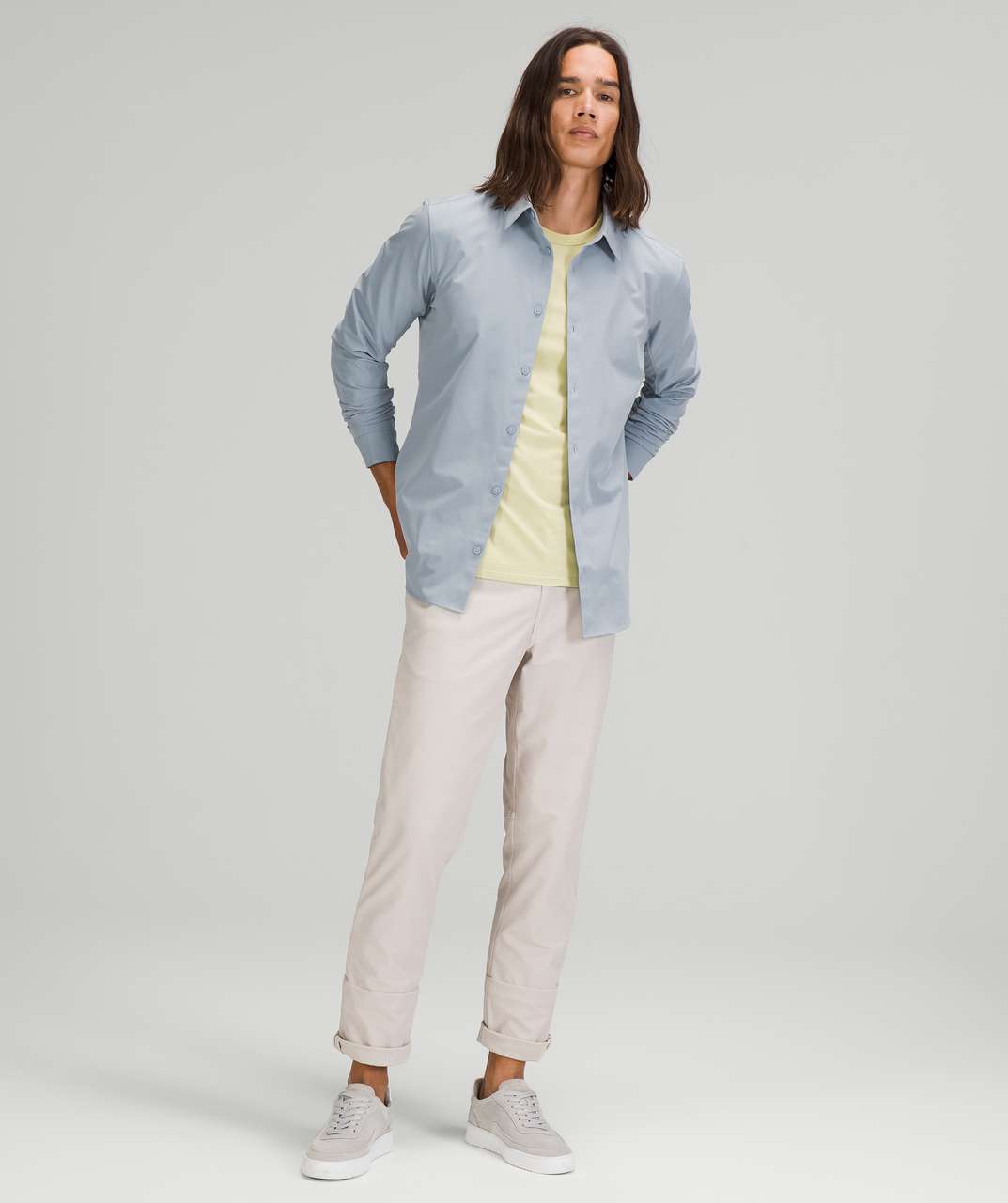 Lululemon New Venture Long Sleeve Shirt - Chambray