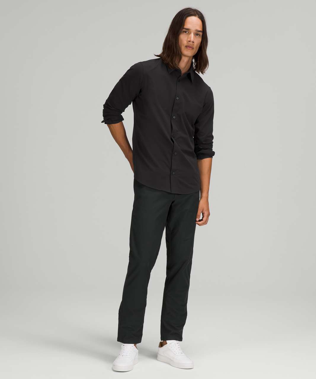 Lululemon New Venture Long Sleeve Shirt - Black