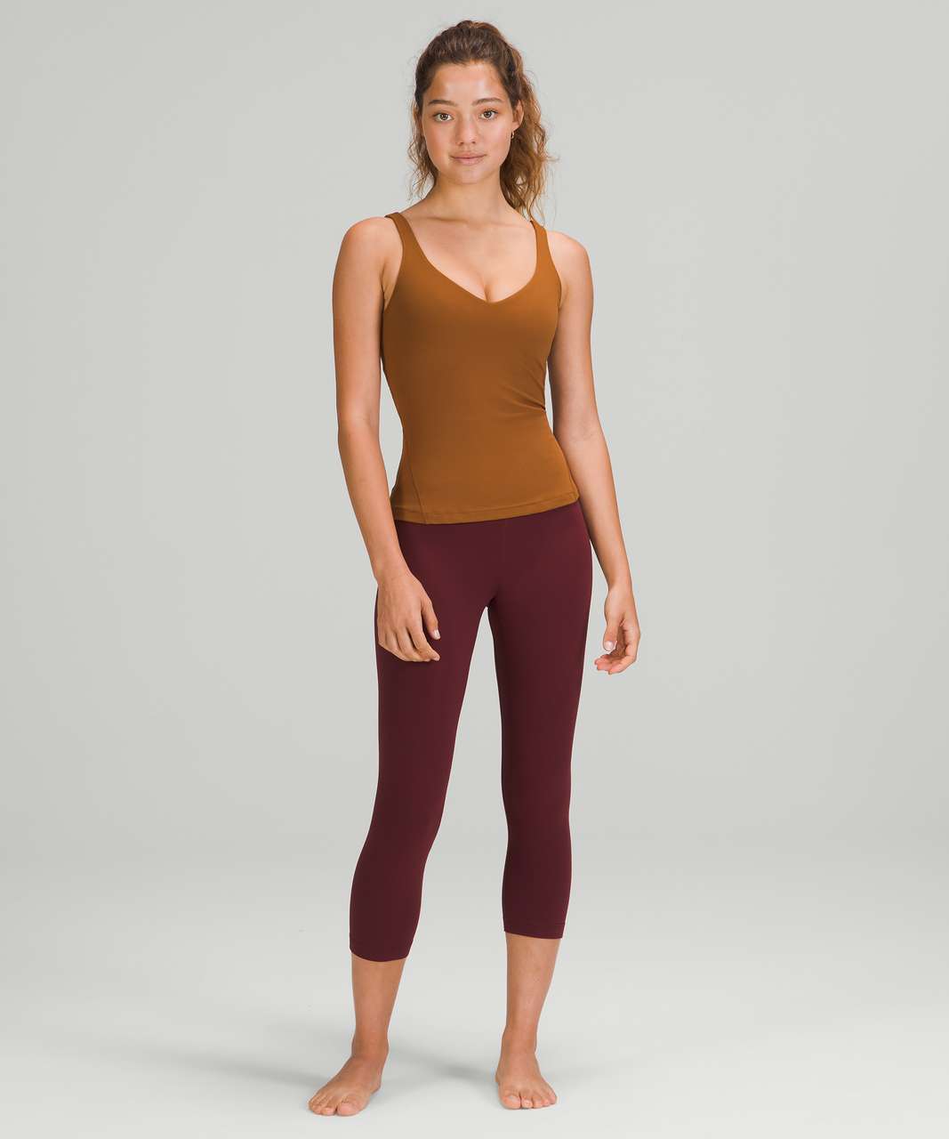 Ancient Copper Align Tank (size 10) paired with Juniper Align crop 21” (size  4) So in love with both of these colors! : r/lululemon