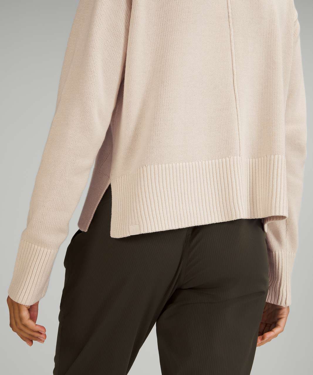 Lululemon Cashlu Boxy Crewneck Sweater - White Opal