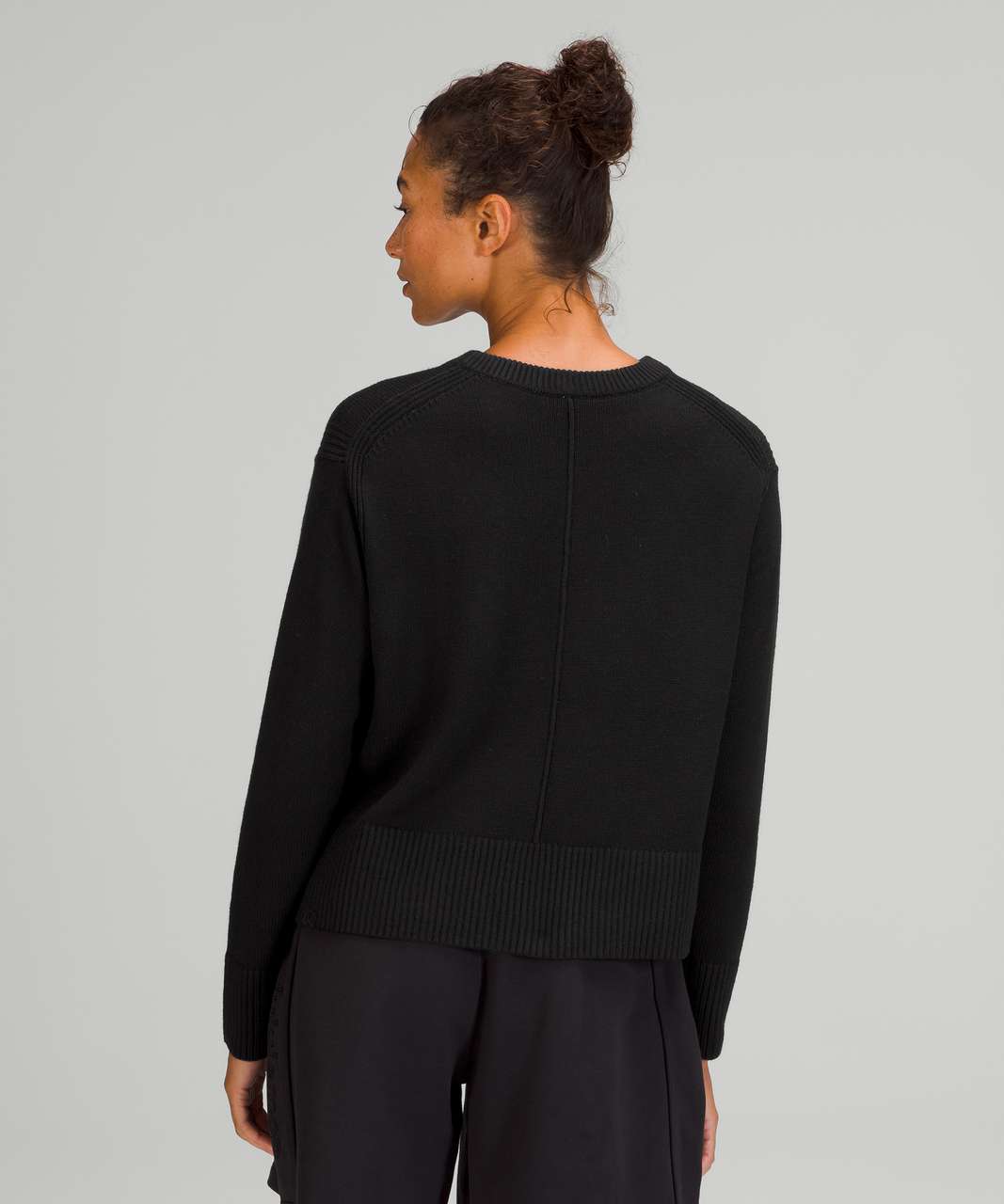 Lululemon Cashlu Boxy Crewneck Sweater - Black