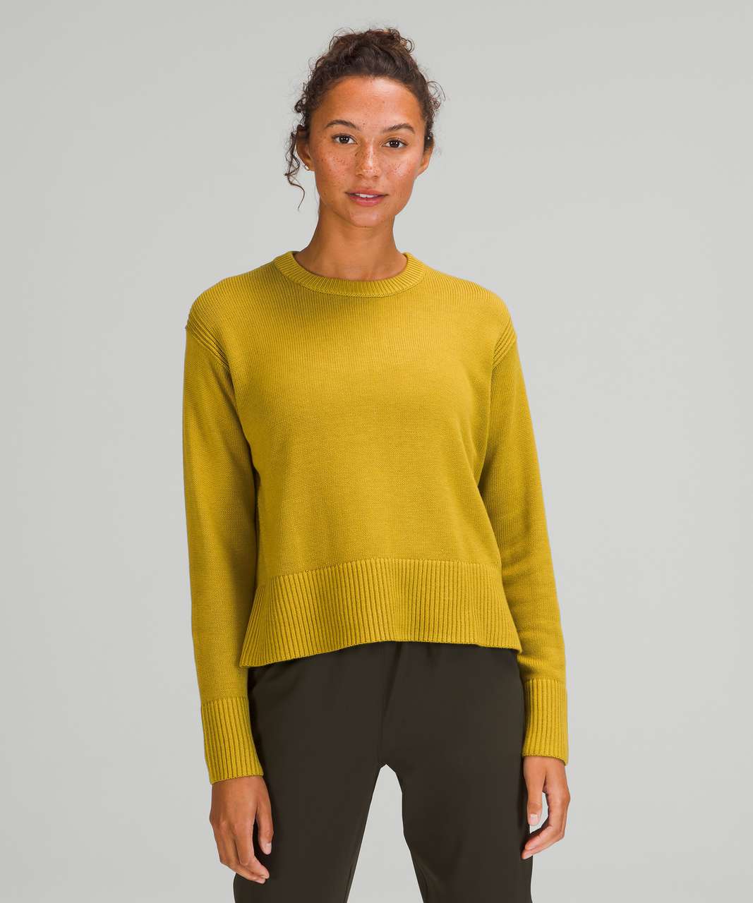 Lululemon Cashlu Boxy Crewneck Sweater - Auric Gold