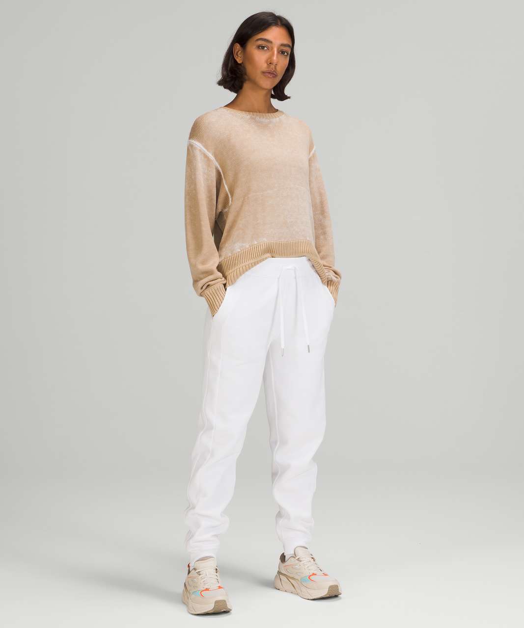 Lululemon Hazy Day Sweater - White Opal / Trench