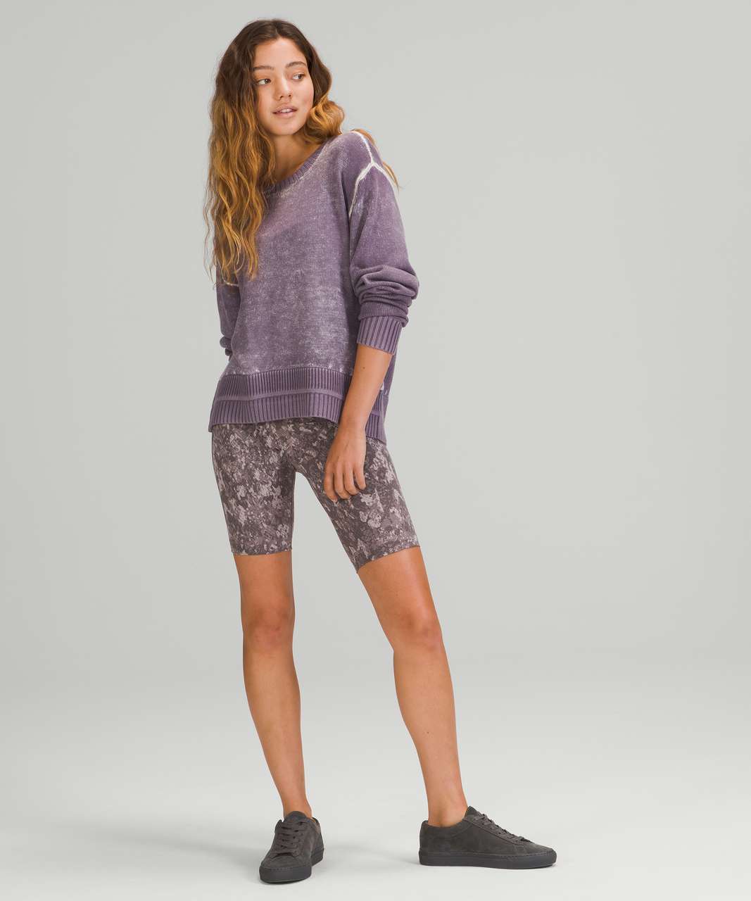 Lululemon Hazy Day Sweater - White Opal / Dusky Lavender