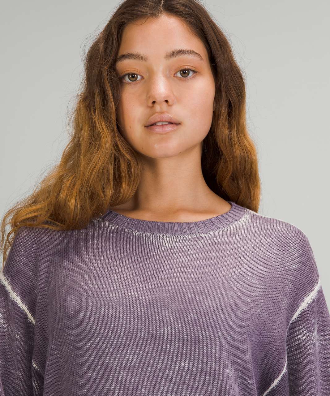 Lululemon Hazy Day Sweater - White Opal / Dusky Lavender