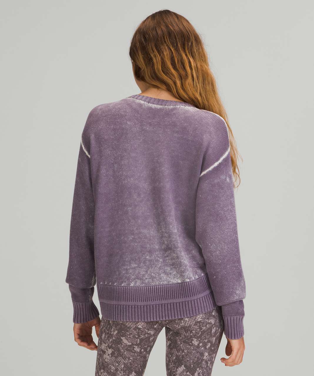 Lululemon Hazy Day Sweater - White Opal / Dusky Lavender